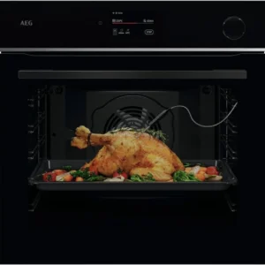 Horno AEG TR7PB73FSB SteamCrisp (72 L - 59.5 cm - Pirolítico - Negro)
