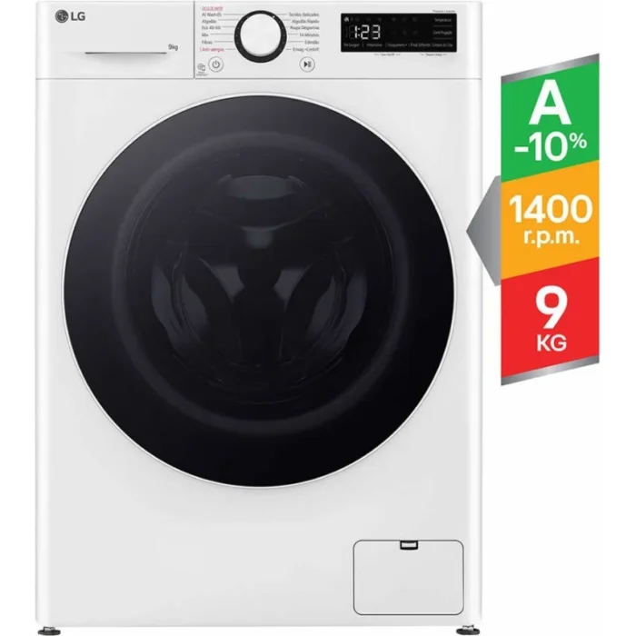 Lavadora LG F2WR5S9S0W (9 kg - 1200 rpm - Blanco)