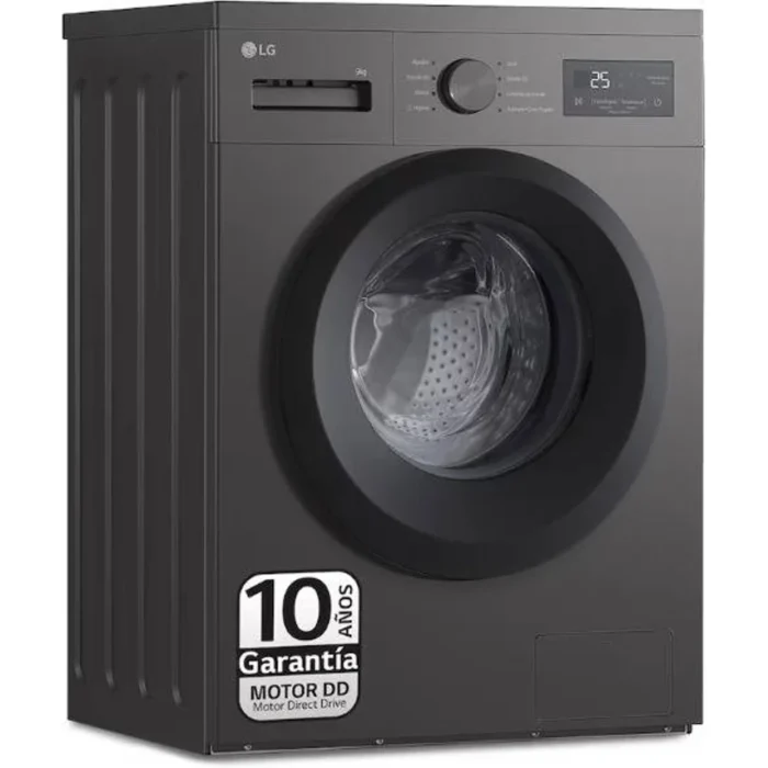 Lavadora LG F4A1009NDK (9 kg - 1400 rpm - Grafito)