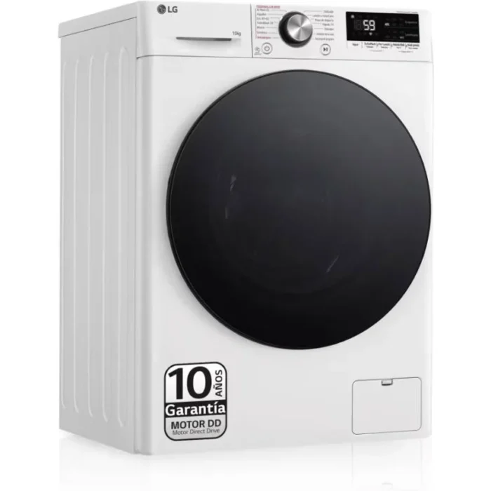 Lavadora LG F4WR7010AGW Turbowash 360º (10 kg - 1400 RPM - Blanco)