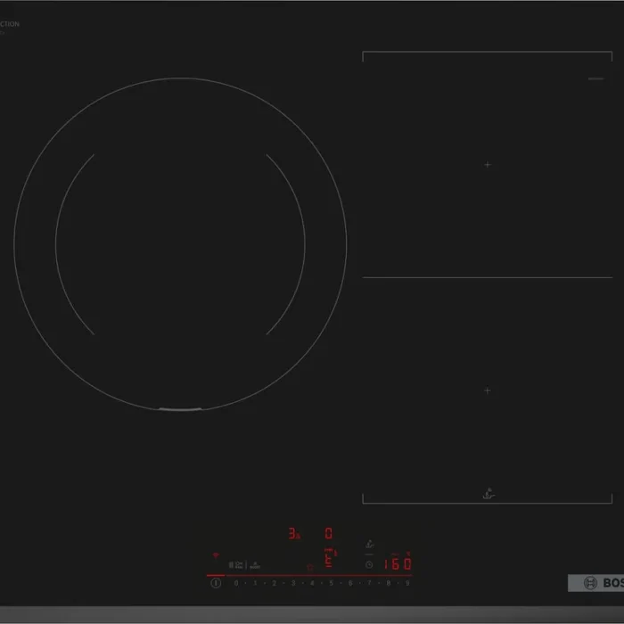 Placa de Inducción BOSCH PVJ631HC1E (Eléctrica - 59.2 cm - Negro) 59.2x52.2